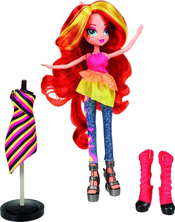 My Little Pony EG Panenka s módními doplňky Sunset Shimmer