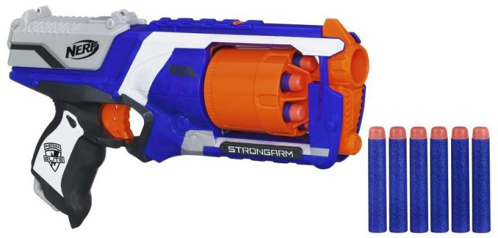 Nerf Elite Strongarm PROMO 6+6 šipek zdarma
