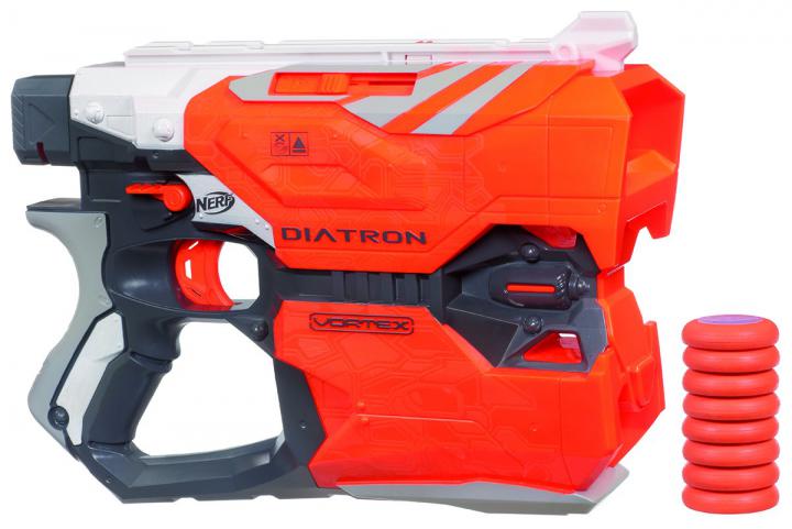 Nerf VORTEX Pistole střílí 2 disky najednou