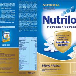Nutrilon Mléčná kaše rýžová - 4 x 225g