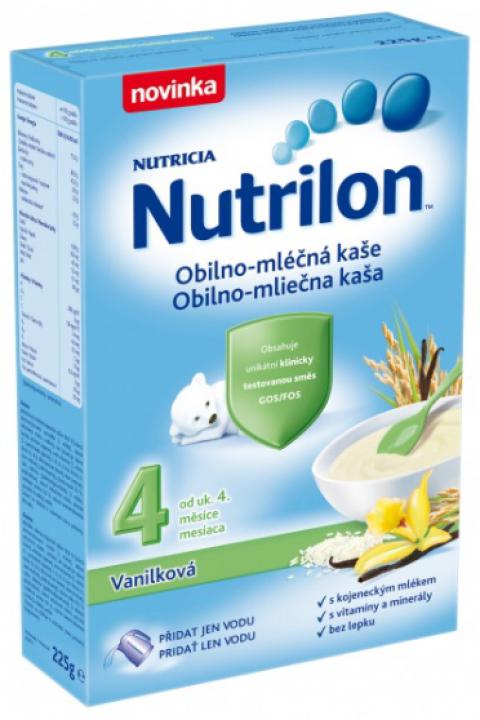 Nutrilon mléčnoobilná kaše vanilková (4m)