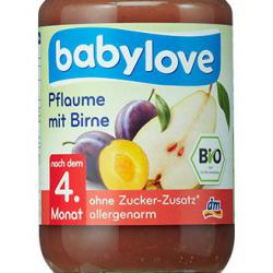 ovocný příkrm Švestka s hruškou BIO (4m)