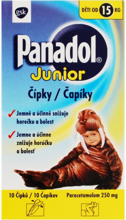 Panadol Junior čípky 10 x 250 mg