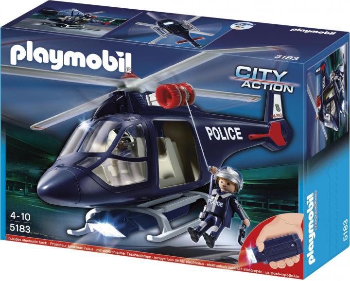 Playmobil 5183 Policejní helikoptéra s nočním sluncem