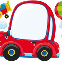 Samolepící malovací tabule Auto