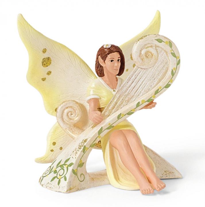 Schleich Elfí víla hrající na harfu