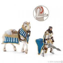 Schleich Rytíř - Král na koni s pohyblivými pažemi