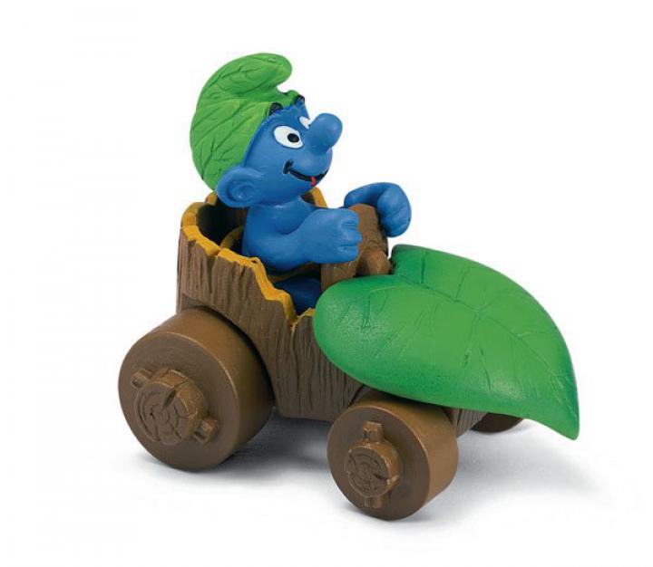 Schleich Šmoula v autě