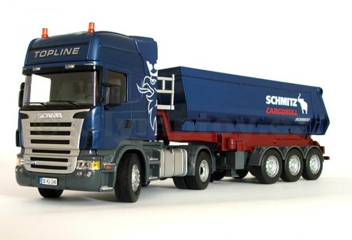 SIKU Control - RC Tahač Scania R620 se sklápěcím návěsem a d.o.