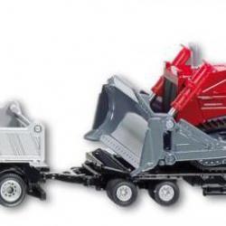 SIKU Náklaďák Scania s přívěsem a buldozerem Liebherr PR 764, 1:87