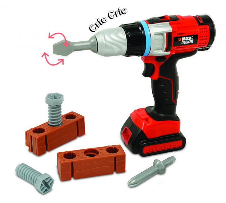 Smoby Black&Decker Šroubovák/vrtačka, příslušenství