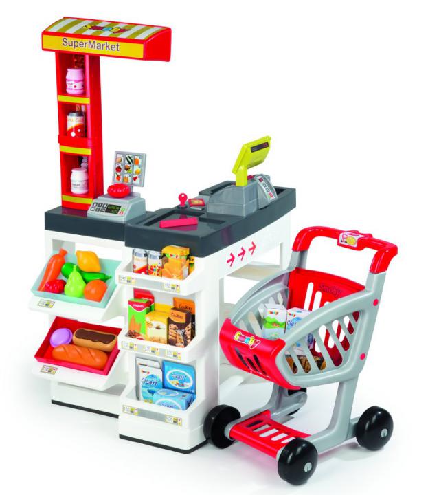 Smoby Supermarket bíločervený 2014