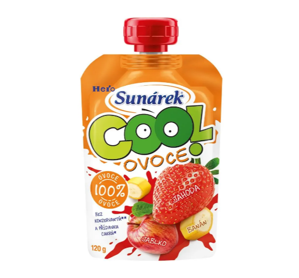 Sunárek Cool ovoce jahoda, banán, jablko