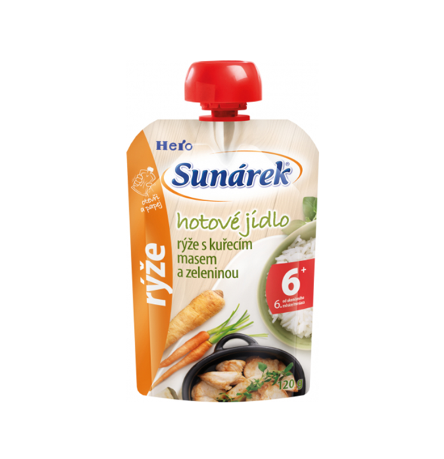 Sunárek Hotové jídlo Rýže s kuřecím masem a zeleninou