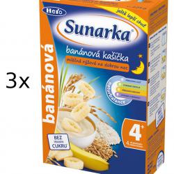 Sunarka Banánová kašička na dobrou noc mléčná, 3x225g