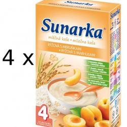 Sunarka mléčná kaše rýžová s meruňkami (4m)