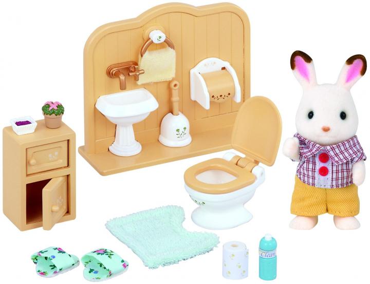 Sylvanian Families Nábytek chocolate králíků - bratr a umývárna