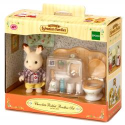 Sylvanian Families Nábytek chocolate králíků - bratr a umývárna