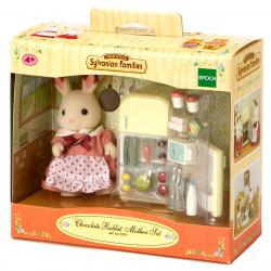 Sylvanian Families Nábytek chocolate králíků - mamka u ledničky