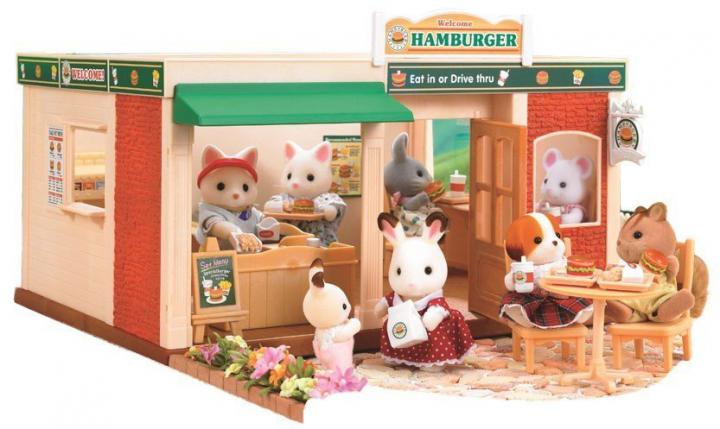 Sylvanian Families Restaurace s hamburgery
