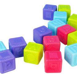 Teddies Abecední kostky plast 16ks