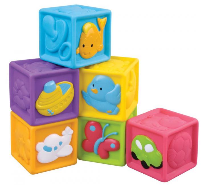 Teddies Dětské pískací kostky 6ks