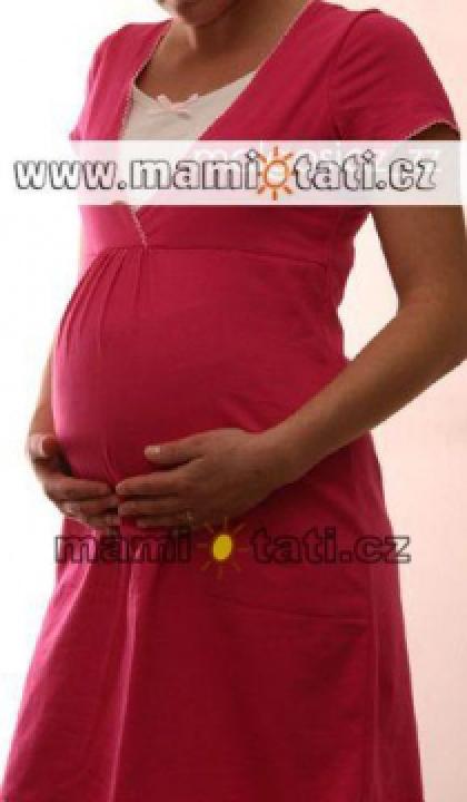 těhotenská, pro kojení - barva amarant