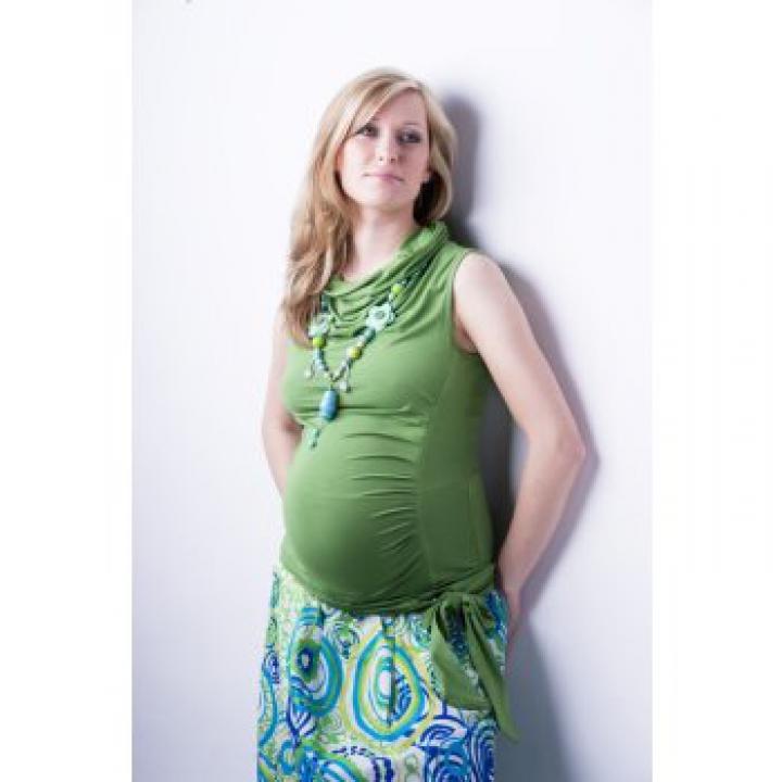 těhotenská sukně Amanda turquoise