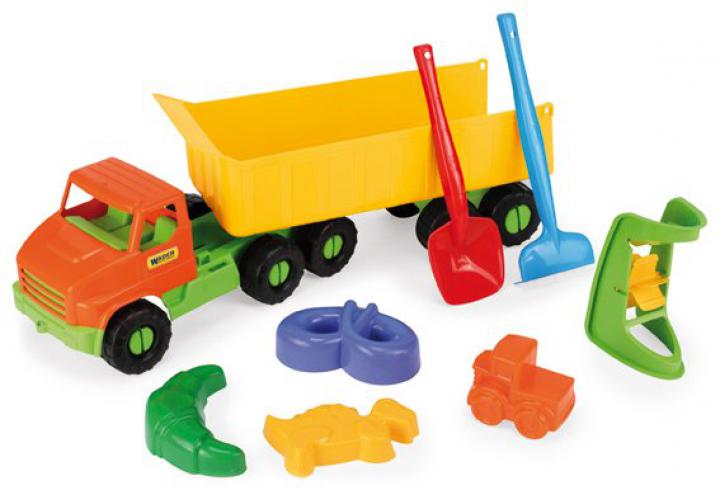 Wader City truck s vlečkou 68cm s kompletem na písek