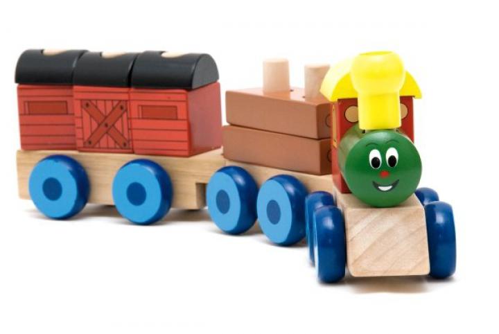 Woody Skládací vlak \"Mašinka\", 2 vagony