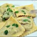 Domácí ravioli plněné špenátem