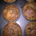 Ořechové muffiny s čokoládou