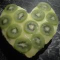 Valentýnský kiwi dort